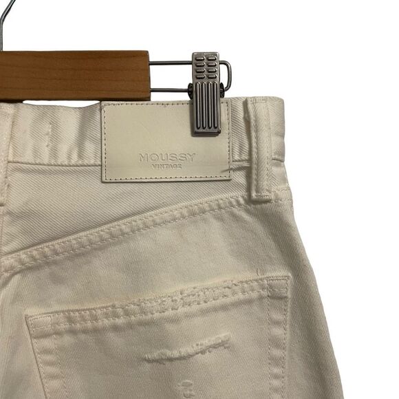 Moussy Vintage Wagoner Straight White Jeans Size 25 - Picture 6 of 10